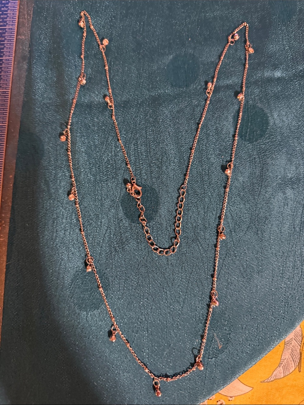 Delicate Gold-Tone Layered crystal Bead Necklace for Women